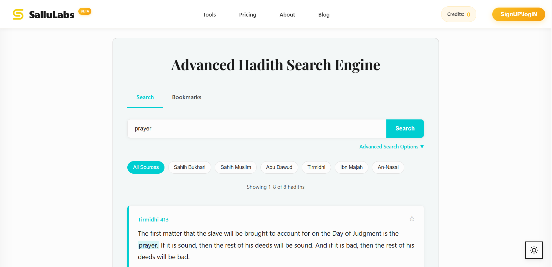 Hadith Search Engine